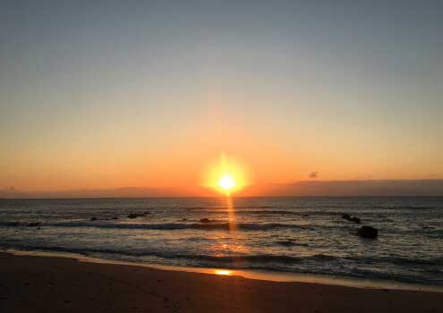 和田浦の朝日